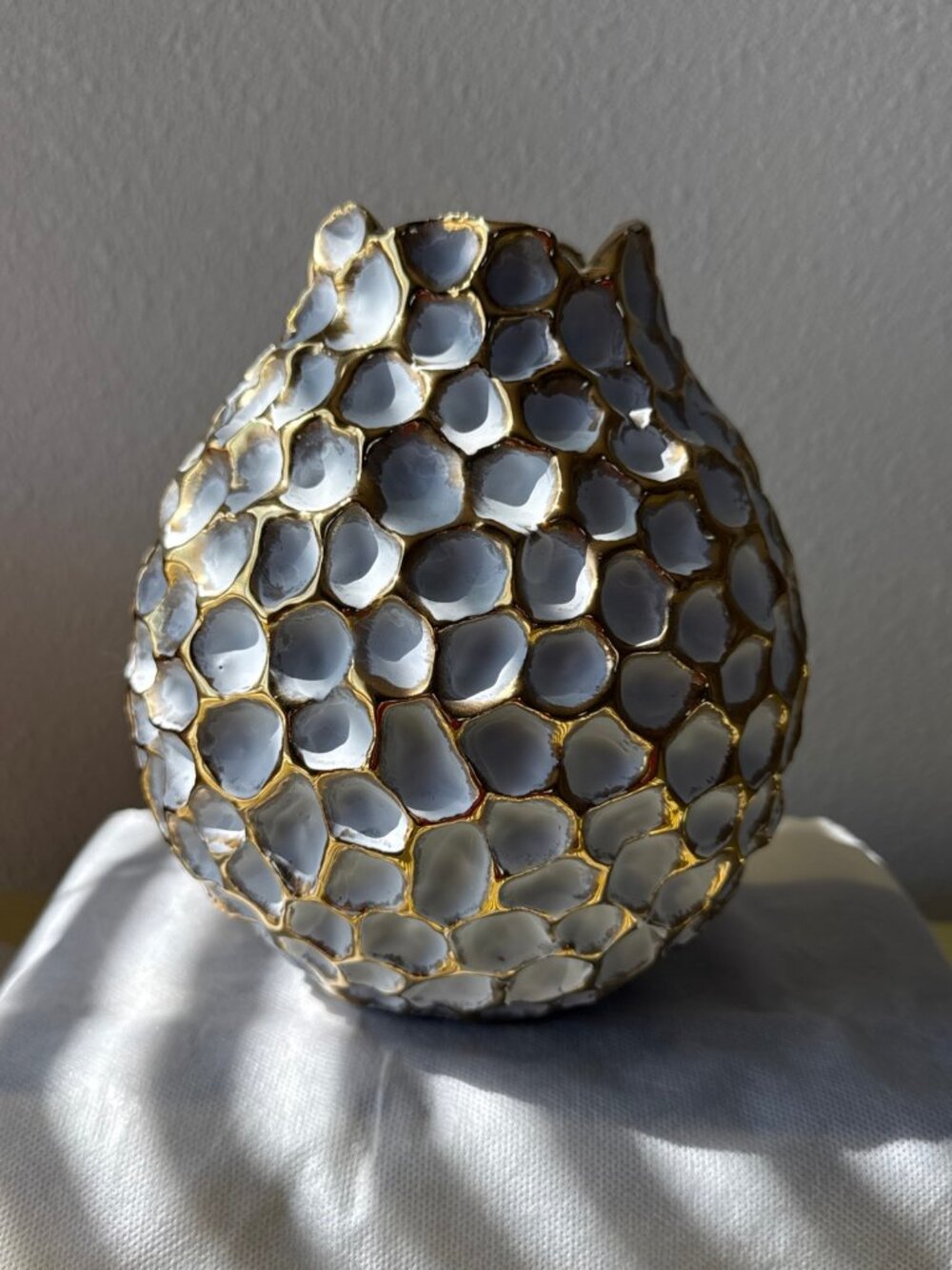 Anthropologie Honeycomb Vase